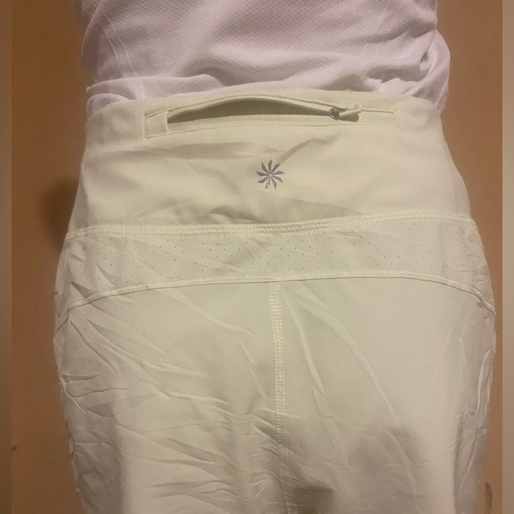 Athleta Run Yellow Athletic Shorts High-Waisted Stretch - Picture 11 of 16